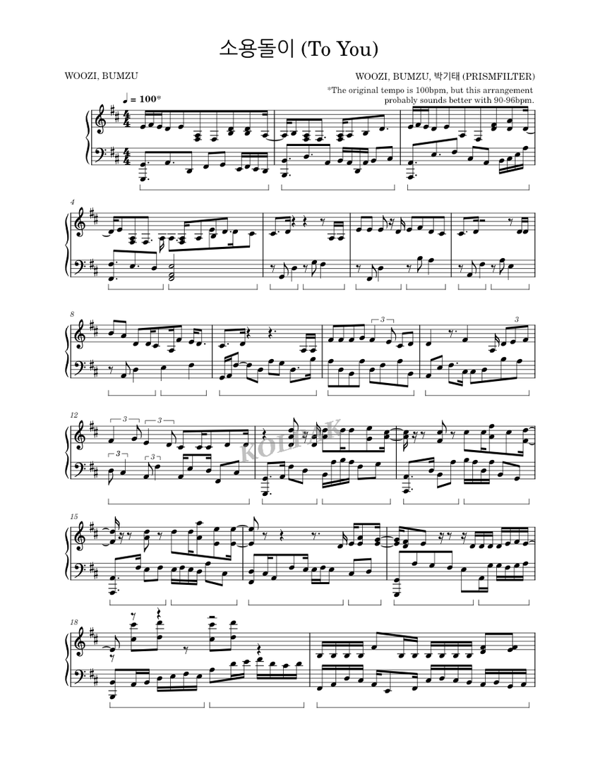 その他 SEVENTEEN Piano Sheet Music Circles - SEVENTEEN (SweetPiano) Sheet Music for Piano (Solo