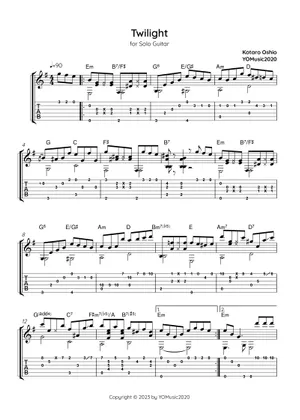 Twilight kotaro Oshio Sheet Music for Clarinet other (Solo Twilight kotaro Oshio Sheet Music for Clarinet other (Solo