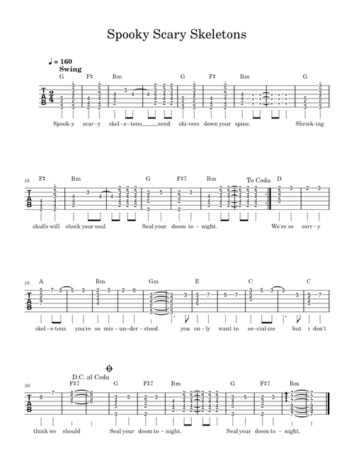 Spooky Scary Skeletons - Andrew Gold