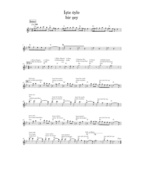 işte öyle bir şey – Barmina
