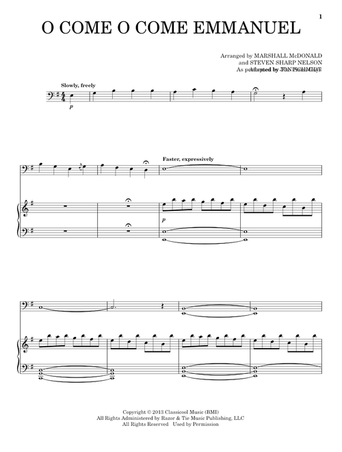 O Come O Come Emmanuel - The Piano Guys (Cello and Piano)