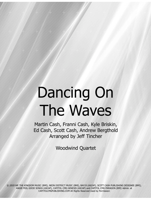 Dancing On The Waves (Arr. Jeff Tincher) - We The Kingdom (Woodwind Ensemble)