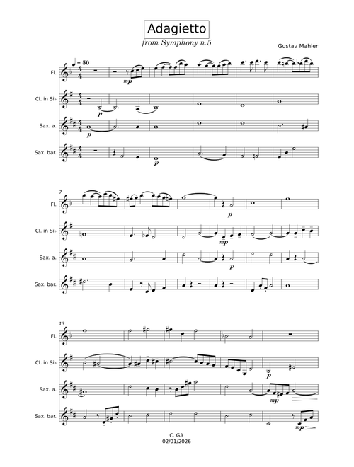 Adagietto from Symphony No.5 (4th Movement) – Gustav Mahler