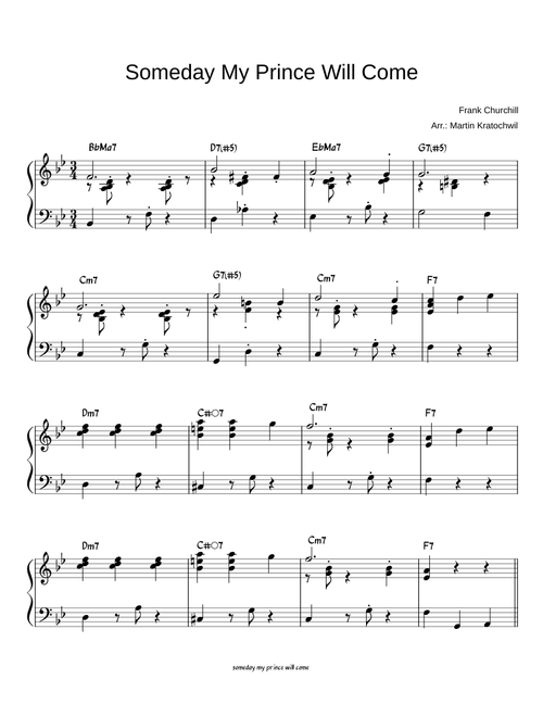 Someday My Prince Will Come – Frank Churchill