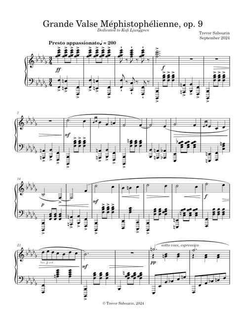 Grande Valse Méphistophélienne, op. 9