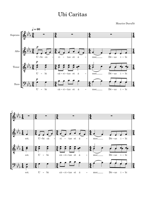 Ubi Caritas – Maurice Duruflé