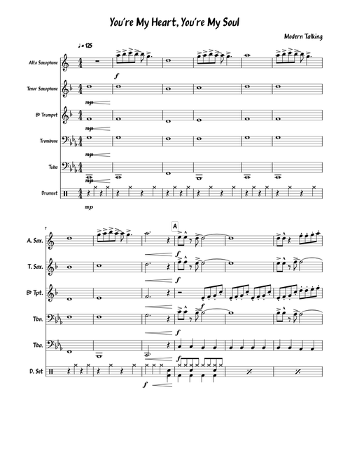 You’re My Heart, You’re My Soul - Modern Talking (Brass Band Cover)