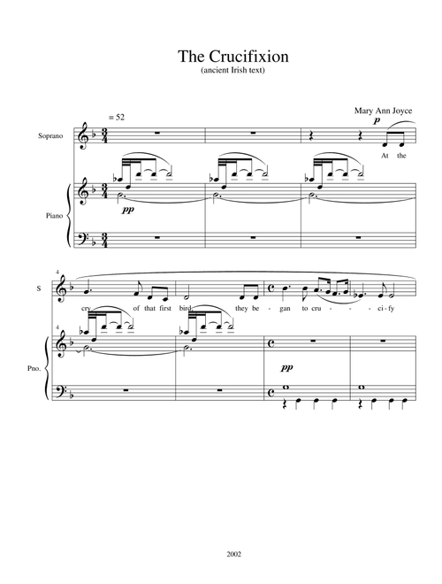 The Crucifixion - Mary Ann Joyce (Vocal Solo)