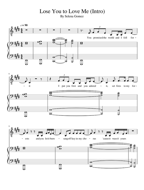 Lose You to Love Me (Intro)