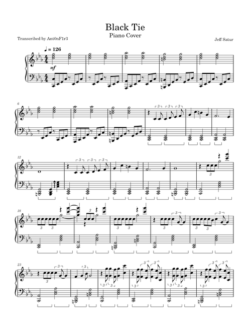 Black Tie – Jeff Satur