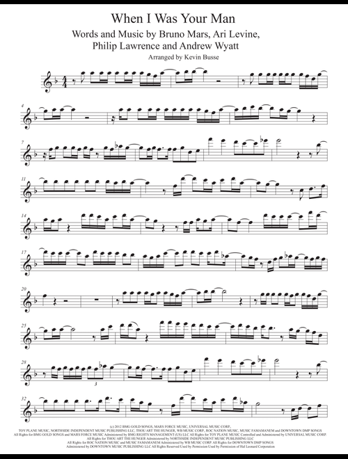 When I Was Your Man (Arr. Kevin Busse) - Bruno Mars (Flute Solo)
