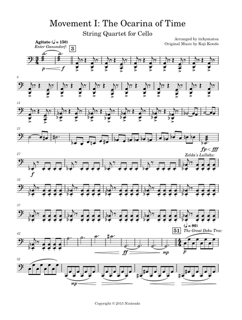 Symphony of the Goddesses – Chad Seiter (Movement I: Ocarina of Time SQ for Cello)