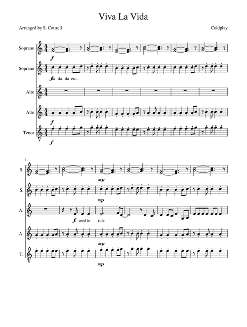 Viva La Vida - A Cappella