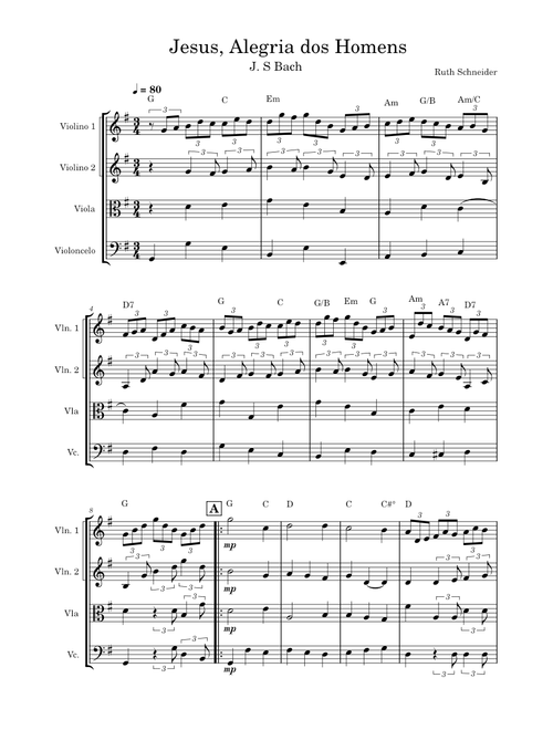 Jesus Alegria dos homens – Johann Sebastian Bach