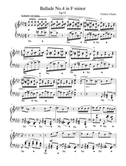 Ballade No.4 in F minor