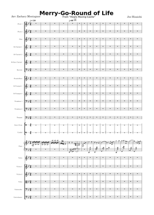 Merry-Go-Round of Life – Joe Hisaishi Trumpet Solo Sheet Music for