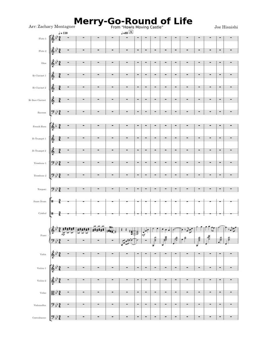 Merry-Go-Round of Life – Joe Hisaishi From 