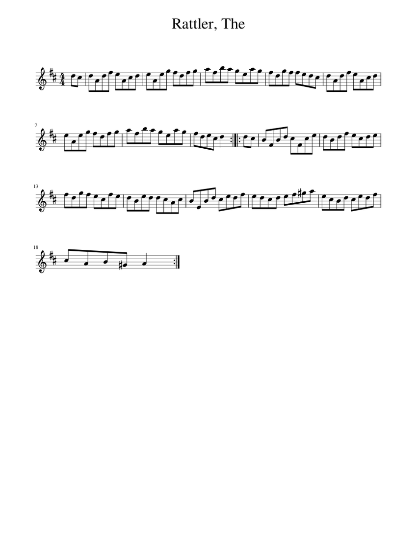 The Rattler Sheet music for Piano (Solo) Easy | Musescore.com