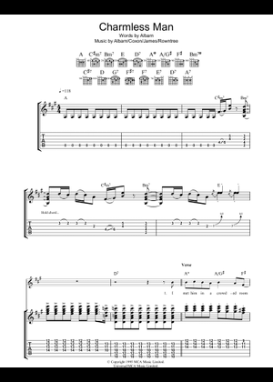 Play Official version of Parklife Sheet Music by Blur for Guitar