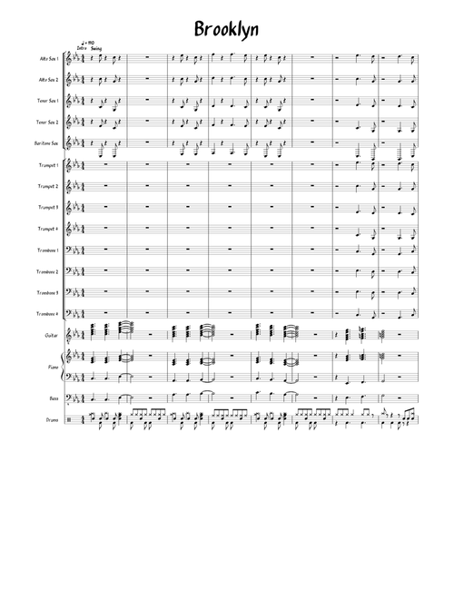 Brooklyn - YoungBlood Bass Band|Arranged For Big Band