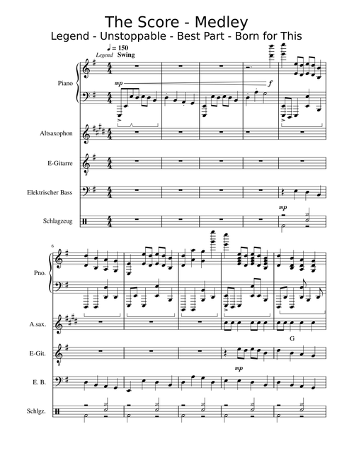 Legend, Unstoppable, Best Part, Born for This – The Score The_Score__Medley