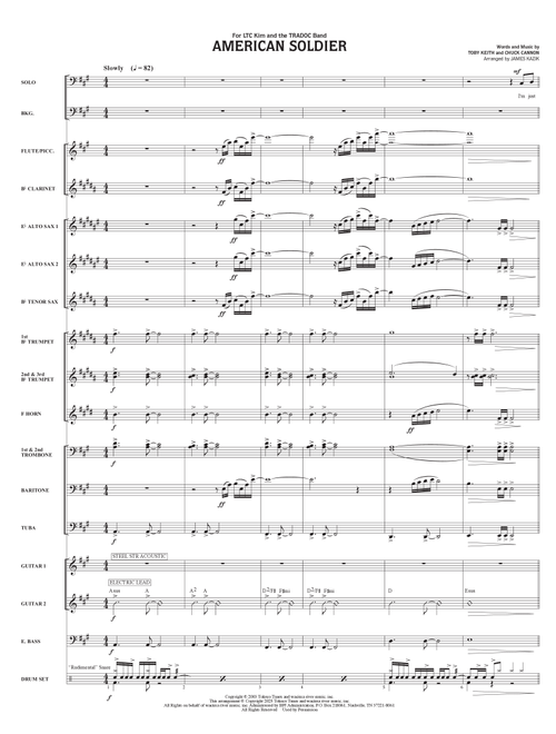 American Soldier (Arr. James Kazik) - Toby Keith (Marching Band)