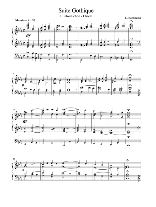 Suite Gothique - Choral