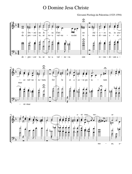 Giovanni Pierluigi da Palestrina - O Domine Jesu Christe