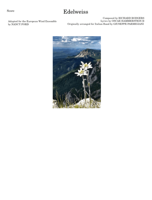 Edelweiss – Rodgers & Hammerstein (for large wind ensemble)