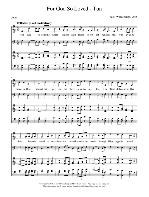 For god so loved - Scott Werdebaugh