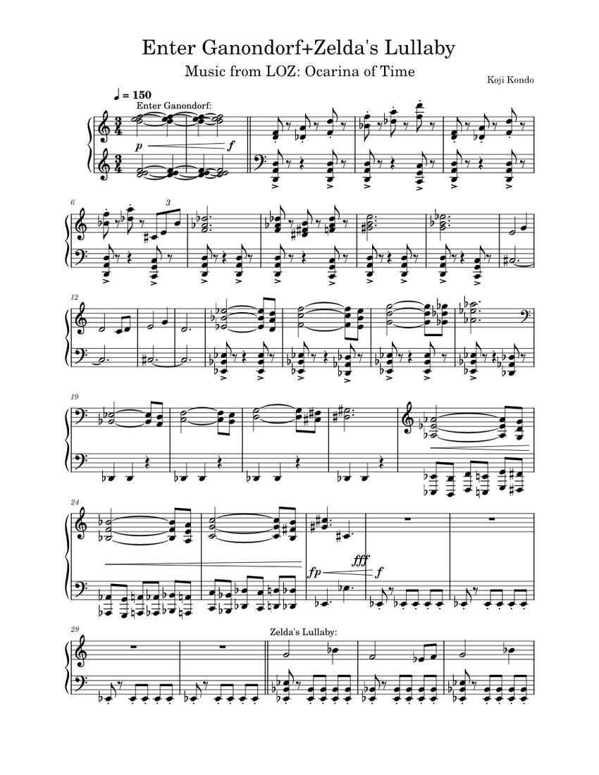 Zelda’s Lullaby Koji Kondo Enter Ganondorf + Zelda's Lullaby Ocarina