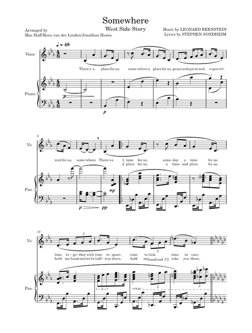 Somewhere (West Side Story) - Leonard Bernstein