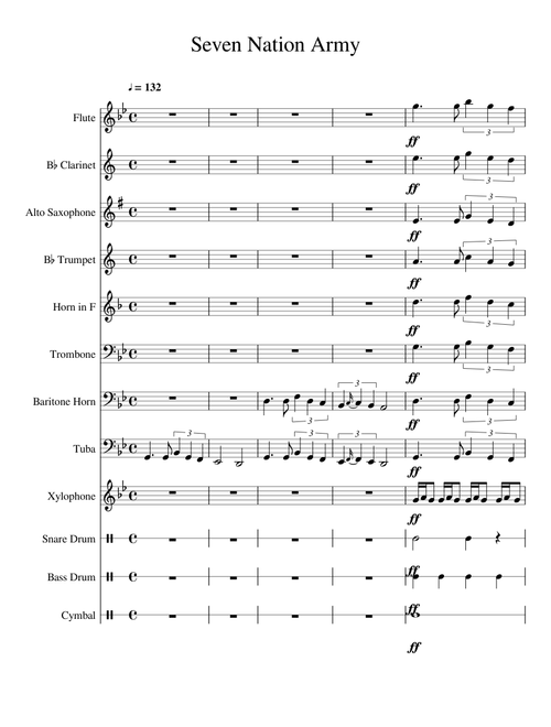 seven nation army (full band)