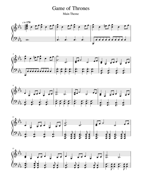 Game of Thrones - Main Theme