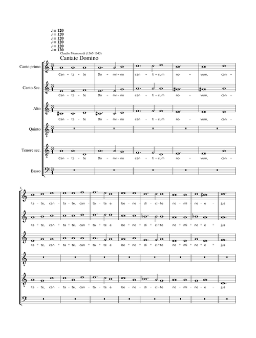 Cantate Domino - Claudio Monteverdi