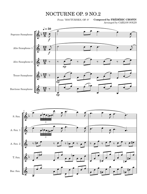 NOCTURNE OP. 9 NO. 2 by CARLIT0CHURRIT0
