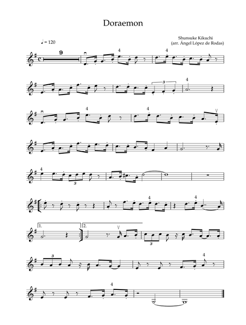 Doraemon (Arr. Ángel López de Rodas) - Gen Hoshino, Shunsuke Kikuchi (Violin Solo)