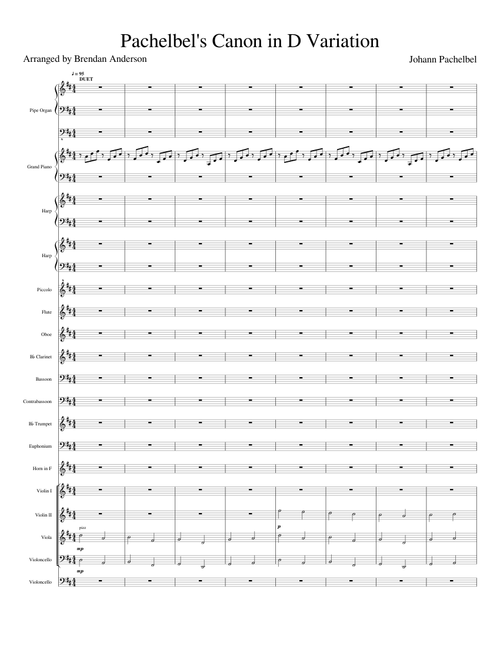Canon and Gigue in D major, P.37 - Johann Pachelbel