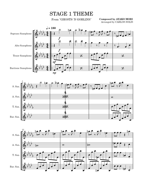 STAGE 1 THEME (GHOSTS 'N GOBLINS (1985 Video Game)) by CARLIT0CHURRIT0