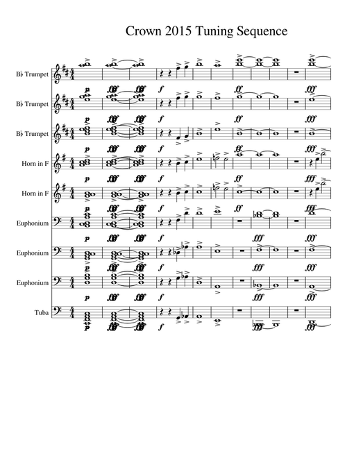 Carolina Crown Tuning Sequence 2015