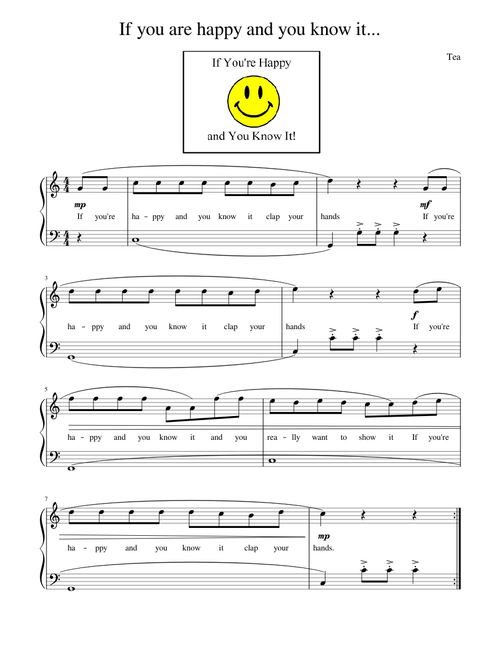 If you are happy and you know it
