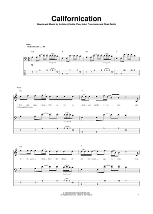 Play Official version of Stadium arcadium sheet music by Red