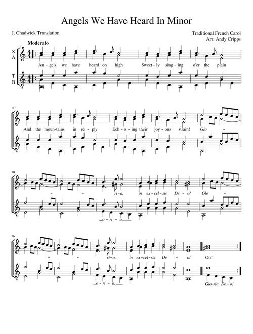 Angels We Have Heard In Minor