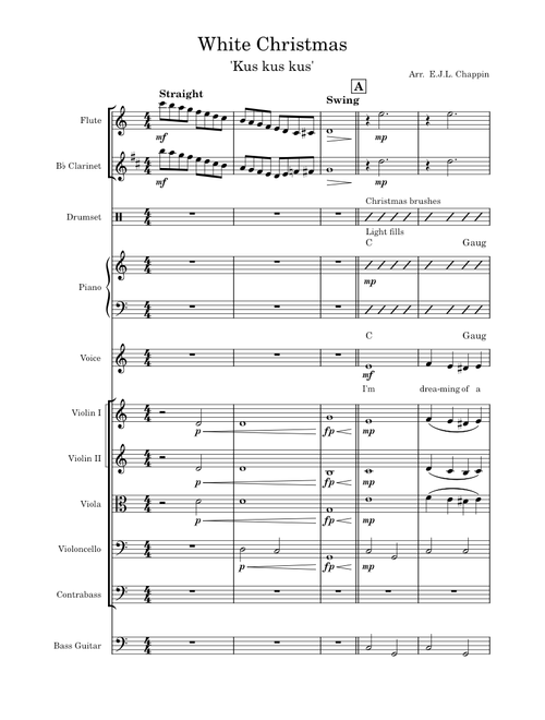 White Christmas – Bing Crosby ('Kus kus kus')