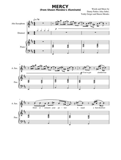 Mercy - Shawn Mendes (with guitar tabs)