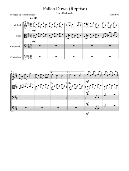 Fallen Down (Reprise) for String Orchestra