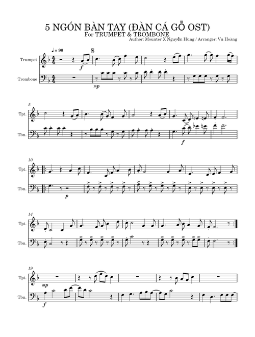5 ngón bàn tay - duet