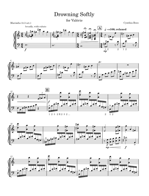 Drowning Softly - 4.3 Oct. Marimba Solo