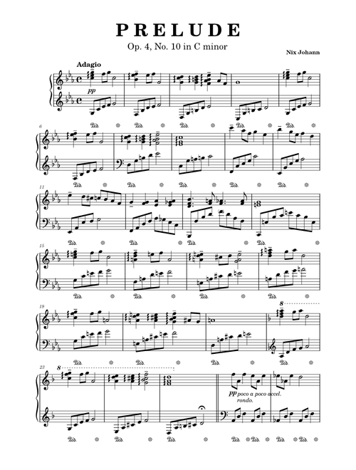 Prelude in C minor (Op. 4, No. 10) - Nix Johann