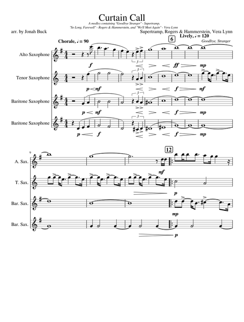 Curtain Call for Nuclear Chicken Sax Quartet